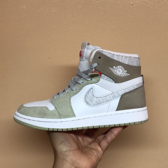 Air Jordan 1 High Zoom CMFT “Olive Aura” - Picture 6 of 17